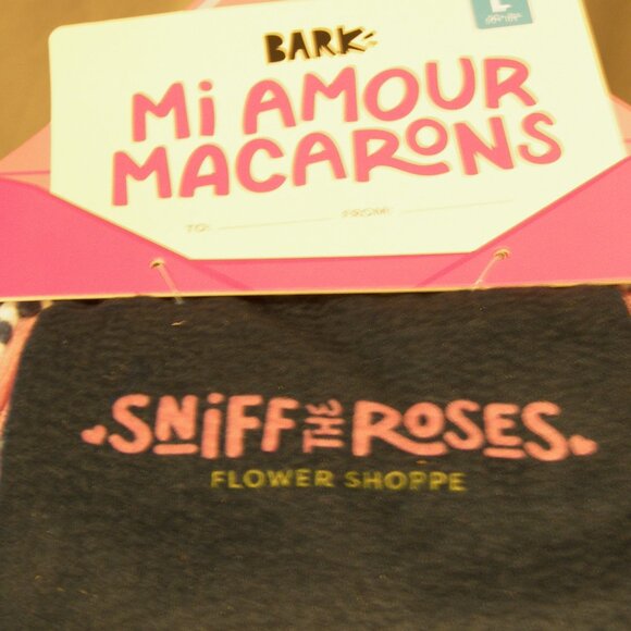 Bark Mi Amour Macarons Dog Toy in Black and Pink - Picture 1 of 6